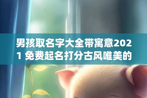 男孩取名字大全带寓意2021 免费起名打分古风唯美的名字(兔宝宝取名字大全男孩)