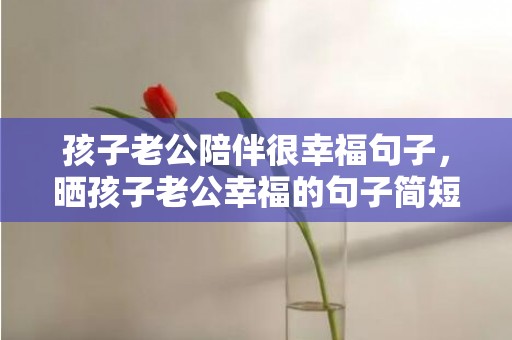 孩子老公陪伴很幸福句子，晒孩子老公幸福的句子简短，晒老公孩子的句子怎么说