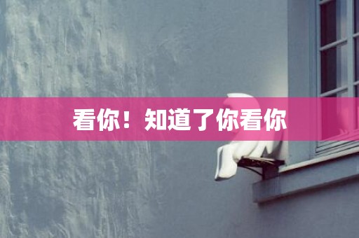 看你！知道了你看你