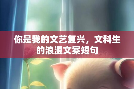 你是我的文艺复兴，文科生的浪漫文案短句
