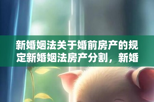 新婚姻法关于婚前房产的规定新婚姻法房产分割，新婚姻法关于婚前买房问题