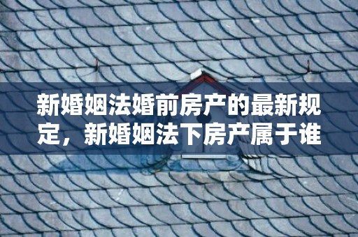 新婚姻法婚前房产的最新规定，新婚姻法下房产属于谁所有