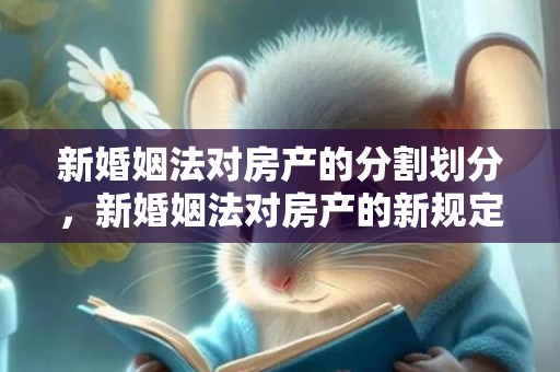 新婚姻法对房产的分割划分，新婚姻法对房产的新规定