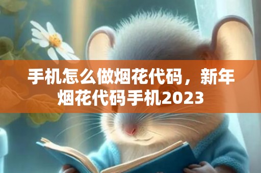 手机怎么做烟花代码，新年烟花代码手机2023