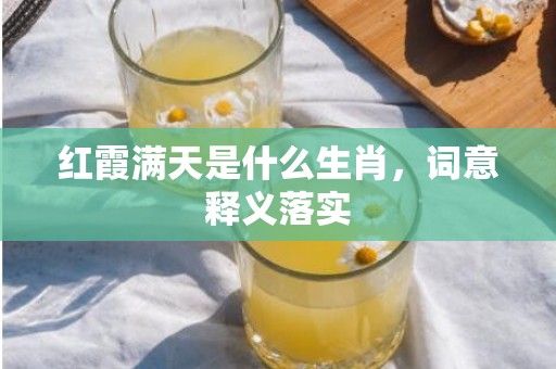 红霞满天是什么生肖，词意释义落实