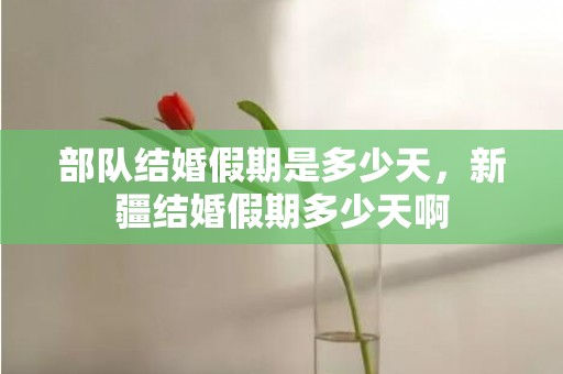 部队结婚假期是多少天，新疆结婚假期多少天啊