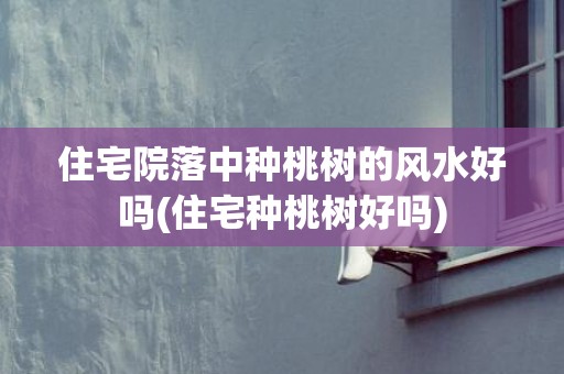 住宅院落中种桃树的风水好吗(住宅种桃树好吗)