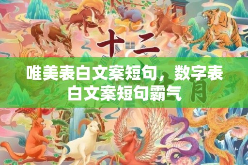 唯美表白文案短句，数字表白文案短句霸气