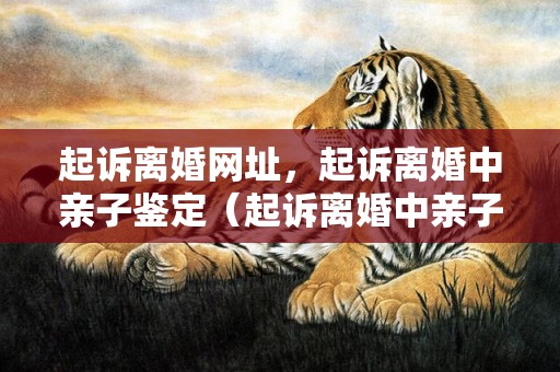 起诉离婚网址，起诉离婚中亲子鉴定（起诉离婚中亲子鉴定流程）