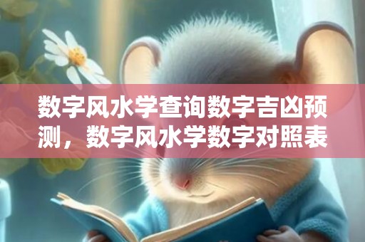 数字风水学查询数字吉凶预测，数字风水学数字对照表