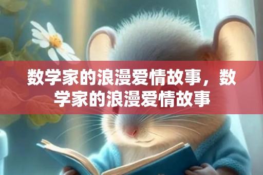 数学家的浪漫爱情故事，数学家的浪漫爱情故事