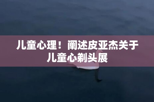 儿童心理！阐述皮亚杰关于儿童心剃头展