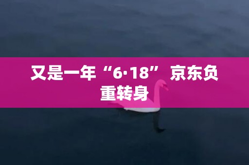 又是一年“6·18” 京东负重转身