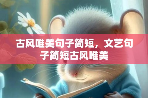 古风唯美句子简短，文艺句子简短古风唯美
