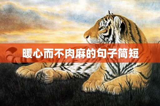 暖心而不肉麻的句子简短