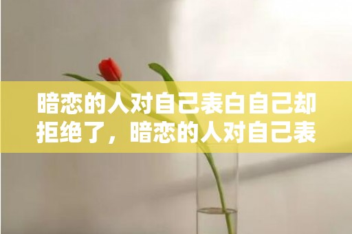 暗恋的人对自己表白自己却拒绝了，暗恋的人对自己表白的话