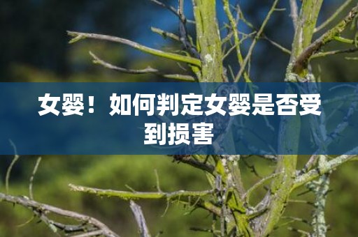 女婴！如何判定女婴是否受到损害