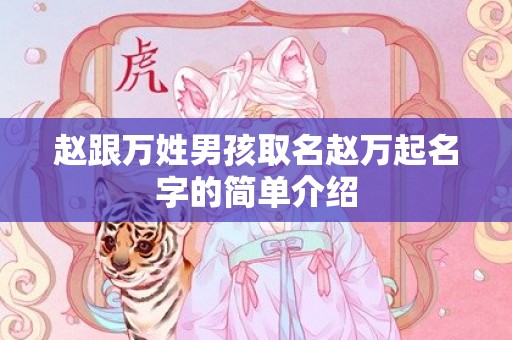 赵跟万姓男孩取名赵万起名字的简单介绍