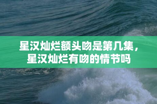 星汉灿烂额头吻是第几集，星汉灿烂有吻的情节吗