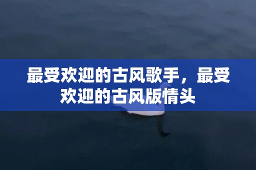 最受欢迎的古风歌手，最受欢迎的古风版情头