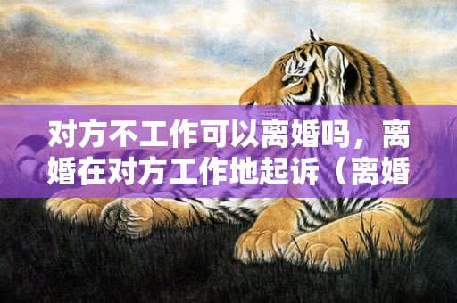 对方不工作可以离婚吗，离婚在对方工作地起诉（离婚在对方工作地起诉怎么办）