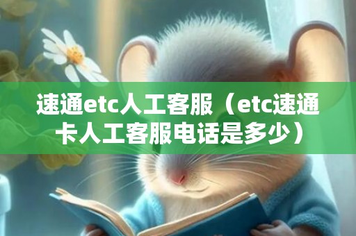 速通etc人工客服（etc速通卡人工客服电话是多少）
