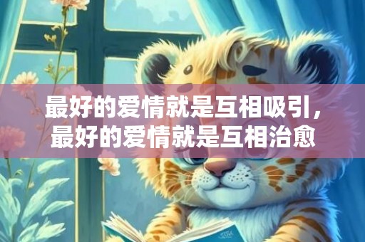 最好的爱情就是互相吸引，最好的爱情就是互相治愈