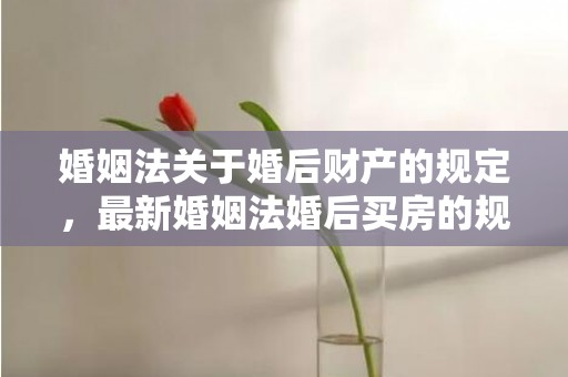 婚姻法关于婚后财产的规定，最新婚姻法婚后买房的规定