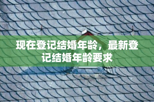 现在登记结婚年龄，最新登记结婚年龄要求