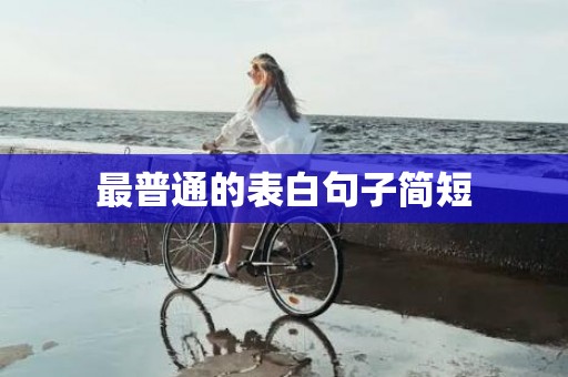 最普通的表白句子简短