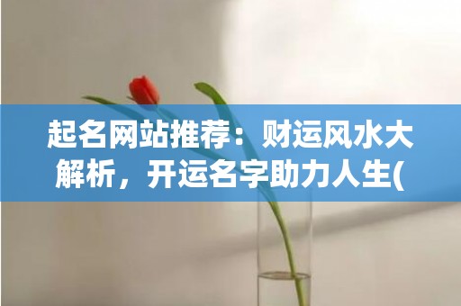起名网站推荐：财运风水大解析，开运名字助力人生(免费起名网站推荐)