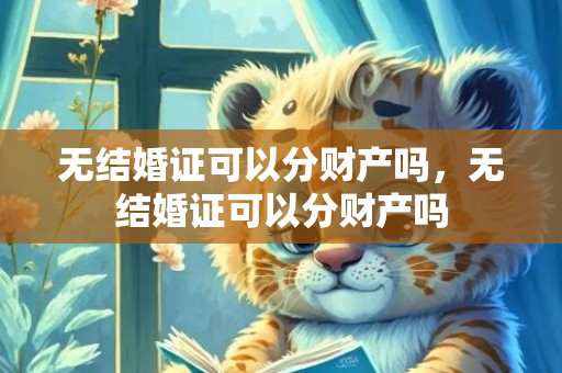 无结婚证可以分财产吗，无结婚证可以分财产吗