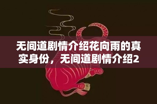 无间道剧情介绍花向雨的真实身份，无间道剧情介绍2016版