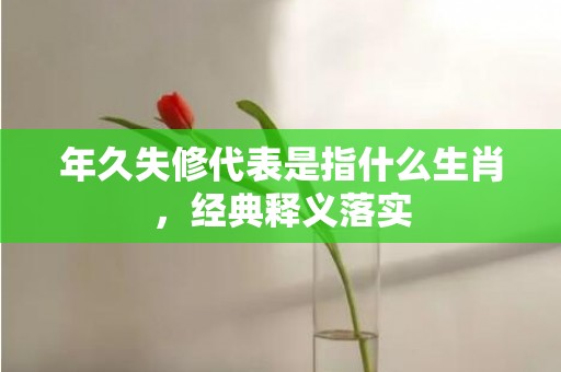 年久失修代表是指什么生肖，经典释义落实