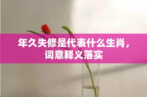 年久失修是代表什么生肖，词意释义落实