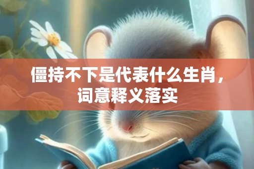 僵持不下是代表什么生肖，词意释义落实