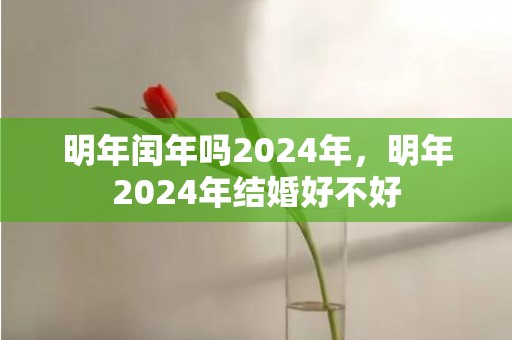 明年闰年吗2024年，明年2024年结婚好不好