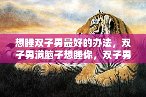 想睡双子男最好的办法，双子男满脑子想睡你，双子男满脑子想睡你