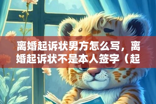 离婚起诉状男方怎么写，离婚起诉状不是本人签字（起诉离婚诉讼状是自己写吗）