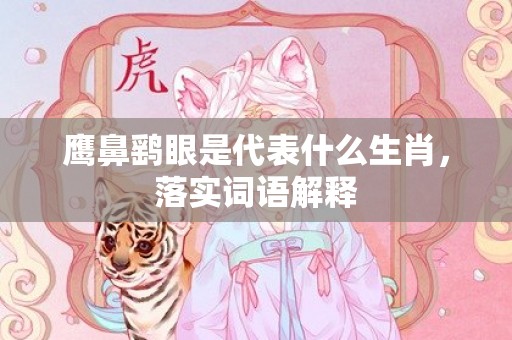 鹰鼻鹞眼是代表什么生肖，落实词语解释