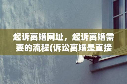 起诉离婚网址，起诉离婚需要的流程(诉讼离婚是直接去法院吗)