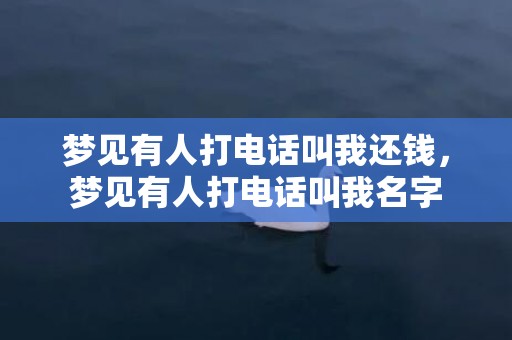 梦见有人打电话叫我还钱，梦见有人打电话叫我名字