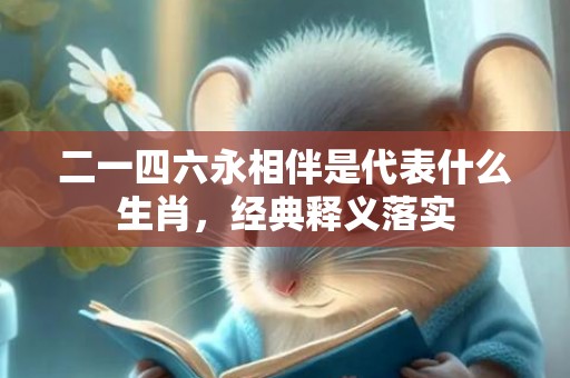 二一四六永相伴是代表什么生肖，经典释义落实