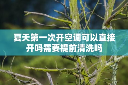 夏天第一次开空调可以直接开吗需要提前清洗吗