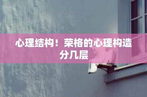 心理结构！荣格的心理构造分几层