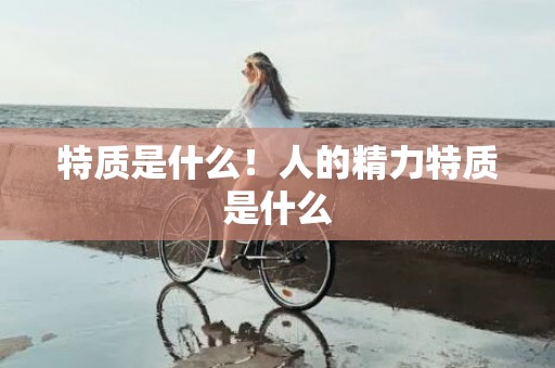 特质是什么！人的精力特质是什么