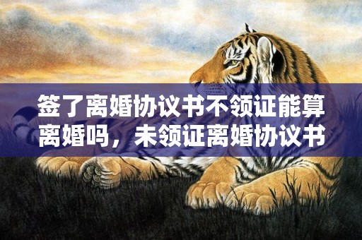 签了离婚协议书不领证能算离婚吗，未领证离婚协议书怎么写