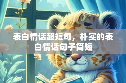 表白情话超短句，朴实的表白情话句子简短