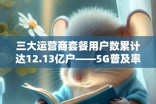 三大运营商套餐用户数累计达12.13亿户——5G普及率折射数字经济活力