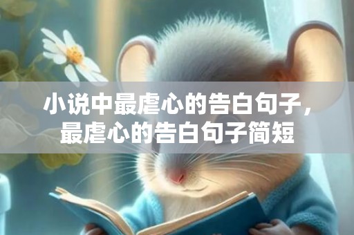 小说中最虐心的告白句子，最虐心的告白句子简短